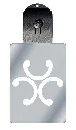 光るキーホルダー 家紋シリーズ 外三つ鐶 (そとみつかん) 7色に光る 家紋 入り キーホルダー 光る LED 夜 安全 キー USB充電 バッグチャーム LE...