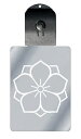 光るキーホルダー 家紋シリーズ 陰八重桔梗 (かげやえききょう) 7色に光る 家紋 入り キーホルダー 光る LED 夜 安全 キー USB充電 バッグチャーム...