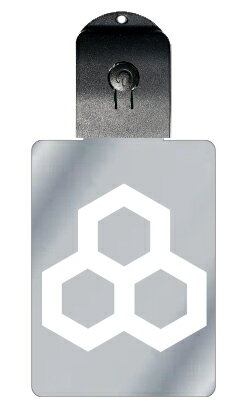 光るキーホルダー 家紋シリーズ 三つ持ち合い一重亀甲 (みつもちあいひとえきっこう) 7色に光る 家紋 入り キーホルダー 光る LED 夜 安全 キー USB...