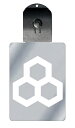 光るキーホルダー 家紋シリーズ 三つ持ち合い一重亀甲 (みつもちあいひとえきっこう) 7色に光る 家紋 入り キーホルダー 光る LED 夜 安全 キー USB...