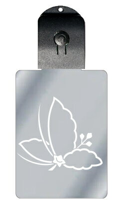 光るキーホルダー 家紋シリーズ 細中陰飛び桐蝶 (ほそちゅうかげとびきりちょう) 7色に光る 家紋 入り キーホルダー 光る LED 夜 安全 キー USB充電...