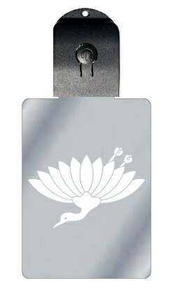 光るキーホルダー 家紋シリーズ 菊鶴 (きくつる) 7色に光る 家紋 入り キーホルダー 光る LED 夜 安全 キー USB充電 バッグチャーム LEDライト...