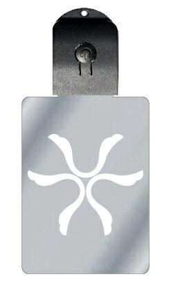 光るキーホルダー 家紋シリーズ 紀州鍬形 (きしゅうくわがた) 7色に光る 家紋 入り キーホルダー 光る LED 夜 安全 キー USB充電 バッグチャーム ...