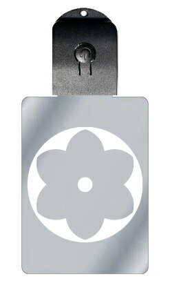 光るキーホルダー 家紋シリーズ 石持ち地抜き梔子 (こくもちじぬきくちなし) 7色に光る 家紋 入り キーホルダー 光る LED 夜 安全 キー USB充電 バ...