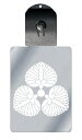 光るキーホルダー 家紋シリーズ 三つ河骨 (みっつこうほね) 7色に光る 家紋 入り キーホルダー 光る LED 夜 安全 キー USB充電 バッグチャーム L...
