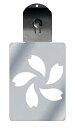 光るキーホルダー 家紋シリーズ 変わり散り桜 (かわりちりさくら) 7色に光る 家紋 入り キーホルダー 光る LED 夜 安全 キー USB充電 バッグチャー...