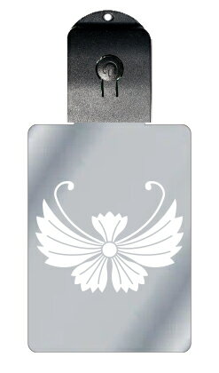 光るキーホルダー 家紋シリーズ 石竹胡蝶 (せきちくこちょう) 7色に光る 家紋 入り キーホルダー 光る LED 夜 安全 キー USB充電 バッグチャーム ...