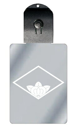 光るキーホルダー 家紋シリーズ 糸菱に覗き橘 (いとびしにのぞきたちばな) 7色に光る 家紋 入り キーホルダー 光る LED 夜 安全 キー USB充電 バッ...