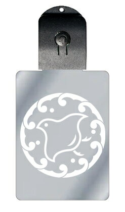 光るキーホルダー 家紋シリーズ 波輪に陰千鳥 (なみわにかげちどり) 7色に光る 家紋 入り キーホルダー 光る LED 夜 安全 キー USB充電 バッグチャ...