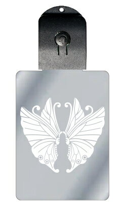 光るキーホルダー 家紋シリーズ 変わり向かい揚羽蝶 (かわりむかいあげはちょう) 7色に光る 家紋 入り キーホルダー 光る LED 夜 安全 キー USB充電...