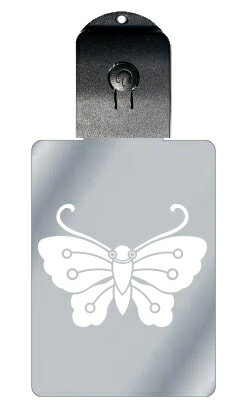 光るキーホルダー 家紋シリーズ 変わり胡蝶 (かわりこちょう) 7色に光る 家紋 入り キーホルダー 光る LED 夜 安全 キー USB充電 バッグチャーム ...