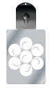 光るキーホルダー 家紋シリーズ 巴七曜 (ともえななよう) 7色に光る 家紋 入り キーホルダー 光る LED 夜 安全 キー USB充電 バッグチャーム LE...