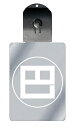 光るキーホルダー 家紋シリーズ 糸輪に巴の角字 (いとわにともえのかくじ) 7色に光る 家紋 入り キーホルダー 光る LED 夜 安全 キー USB充電 バッ...