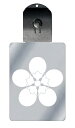 光るキーホルダー 家紋シリーズ 五つ茄子 (いつつなす) 7色に光る 家紋 入り キーホルダー 光る LED 夜 安全 キー USB充電 バッグチャーム LED...