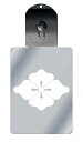 光るキーホルダー 家紋シリーズ むくみ花菱 (むくみはなびし) 7色に光る 家紋 入り キーホルダー 光る LED 夜 安全 キー USB充電 バッグチャーム ...