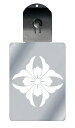 光るキーホルダー 家紋シリーズ 花角崩し (はなかくくずし) 7色に光る 家紋 入り キーホルダー 光る LED 夜 安全 キー USB充電 バッグチャーム L...