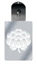 光るキーホルダー 家紋シリーズ 蓮の花 (はすのはな) 7色に光る 家紋 入り キーホルダー 光る LED 夜 安全 キー USB充電 バッグチャーム LEDラ...