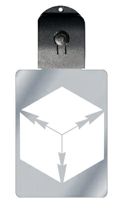 光るキーホルダー 家紋シリーズ 頭合わせ三つ三階菱 (かしらあわせみつさんがいびし) 7色に光る 家紋 入り キーホルダー 光る LED 夜 安全 キー USB...