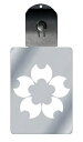 光るキーホルダー 家紋シリーズ 分銅桜 (ふんどうざくら) 7色に光る 家紋 入り キーホルダー 光る LED 夜 安全 キー USB充電 バッグチャーム LE...