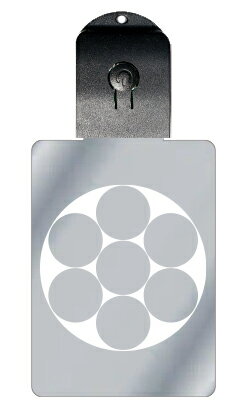 光るキーホルダー 家紋シリーズ 石持ち地抜き七曜 (こくもちじぬきななよう) 7色に光る 家紋 入り キーホルダー 光る LED 夜 安全 キー USB充電 バ...