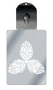 光るキーホルダー 家紋シリーズ 三つ茗荷 (みつみょうが) 7色に光る 家紋 入り キーホルダー 光る LED 夜 安全 キー USB充電 バッグチャーム LE...