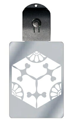 光るキーホルダー 家紋シリーズ 六角三つ割り六葉 (ろっかくみつわりろくよう) 7色に光る 家紋 入り キーホルダー 光る LED 夜 安全 キー USB充電 ...