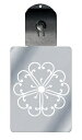 光るキーホルダー 家紋シリーズ 蕨桜 (わらびざくら) 7色に光る 家紋 入り キーホルダー 光る LED 夜 安全 キー USB充電 バッグチャーム LEDラ...