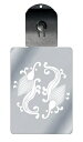 光るキーホルダー 家紋シリーズ 入れ違い雨竜(いれちがいあまりゅう) 7色に光る 家紋 入り キーホルダー 光る LED 夜 安全 キー USB充電 バッグチャ...