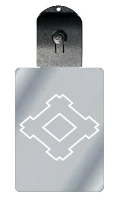 光るキーホルダー 家紋シリーズ 本陰の井桁(ほんかげのいげた) 7色に光る 家紋 入り キーホルダー 光る LED 夜 安全 キー USB充電 バッグチャーム ...
