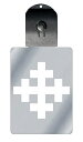 光るキーホルダー 家紋シリーズ 変わり井筒崩し(かわりいづつくずし) 7色に光る 家紋 入り キーホルダー 光る LED 夜 安全 キー USB充電 バッグチャーム LEDライト 夜道 交通安全 防犯 アクリル ストラップ 送料無料(4)
