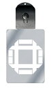 光るキーホルダー 家紋シリーズ 変わり折り井筒(かわりおりいづつ) 7色に光る 家紋 入り キーホルダー 光る LED 夜 安全 キー USB充電 バッグチャー...