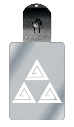 光るキーホルダー 家紋シリーズ 三つ鱗形稲妻(みつうろこがたいなずま) 7色に光る 家紋 入り キーホルダー 光る LED 夜 安全 キー USB充電 バッグチ...