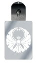 光るキーホルダー 家紋シリーズ 浮線銀杏(ふせんいちょう) 7色に光る 家紋 入り キーホルダー 光る LED 夜 安全 キー USB充電 バッグチャーム LE...