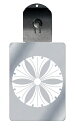 光るキーホルダー 家紋シリーズ 六つ銀杏車(むついちょうぐるま) 7色に光る 家紋 入り キーホルダー 光る LED 夜 安全 キー USB充電 バッグチャーム...