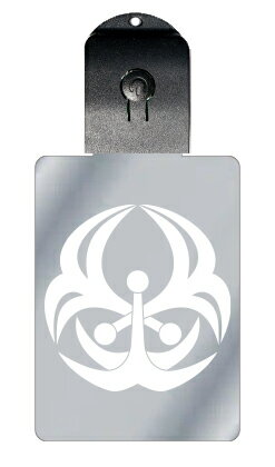 光るキーホルダー 家紋シリーズ 変わり三つ錨(かわりみついかり) 7色に光る 家紋 入り キーホルダー 光る LED 夜 安全 キー USB充電 バッグチャーム...