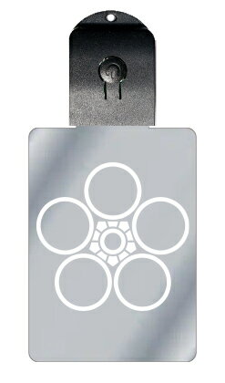 光るキーホルダー 家紋シリーズ 陰梅鉢(かげうめばち) 7色に光る 家紋 入り キーホルダー 光る LED 夜 安全 キー USB充電 バッグチャーム LEDラ...