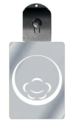 光るキーホルダー 家紋シリーズ 月輪に覗き爪形梅(つきわにのぞきつめがたうめ) 7色に光る 家紋 入り キーホルダー 光る LED 夜 安全 キー USB充電 ...