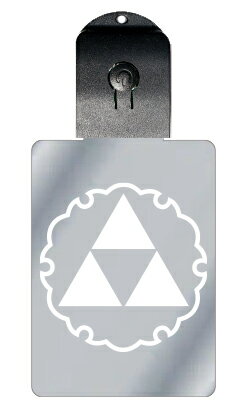 光るキーホルダー 家紋シリーズ 雪輪に三つ鱗(ゆきわにみつうろこ) 7色に光る 家紋 入り キーホルダー 光る LED 夜 安全 キー USB充電 バッグチャー...