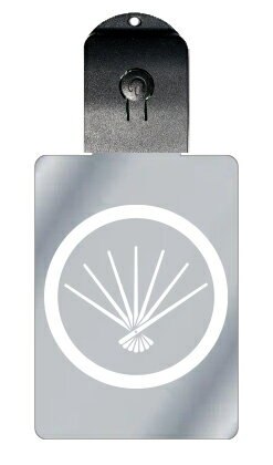 光るキーホルダー 家紋シリーズ 中輪に七本扇の骨(ちゅうわにななほんおうぎのほね) 7色に光る 家紋 入り キーホルダー 光る LED 夜 安全 キー USB充...