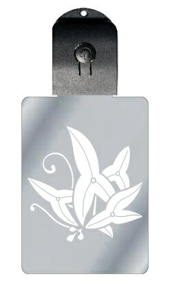 光るキーホルダー 家紋シリーズ 沢瀉蝶(おもだかちょう) 7色に光る 家紋 入り キーホルダー 光る LED 夜 安全 キー USB充電 バッグチャーム LED...