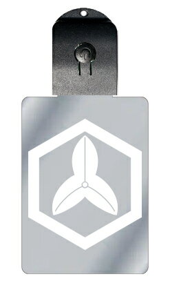 光るキーホルダー 家紋シリーズ 六角に葉沢瀉(ろっかくにはおもだか) 7色に光る 家紋 入り キーホルダー 光る LED 夜 安全 キー USB充電 バッグチャ...