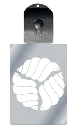 光るキーホルダー 家紋シリーズ 三つ貝(みっつかい) 7色に光る 家紋 入り キーホルダー 光る LED 夜 安全 キー USB充電 バッグチャーム LEDライ...