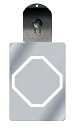 光るキーホルダー 家紋シリーズ 細隅切り角(ほそすみきりかく) 7色に光る 家紋 入り キーホルダー 光る LED 夜 安全 キー USB充電 バッグチャーム ...