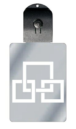 光るキーホルダー 家紋シリーズ 三つ盛り組み角(みつもりくみかく) 7色に光る 家紋 入り キーホルダー 光る LED 夜 安全 キー USB充電 バッグチャー...