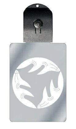 光るキーホルダー 家紋シリーズ 三つ割り角(みつわりつの) 7色に光る 家紋 入り キーホルダー 光る LED 夜 安全 キー USB充電 バッグチャーム LE...