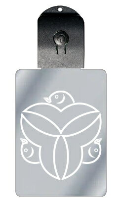 光るキーホルダー 家紋シリーズ 陰三つ尻合わせ雁金(かげみつしりあわせかりがね) 7色に光る 家紋 入り キーホルダー 光る LED 夜 安全 キー USB充電...