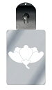 光るキーホルダー 家紋シリーズ 横見唐花(よこみからはな) 7色に光る 家紋 入り キーホルダー 光る LED 夜 安全 キー USB充電 バッグチャーム LE...