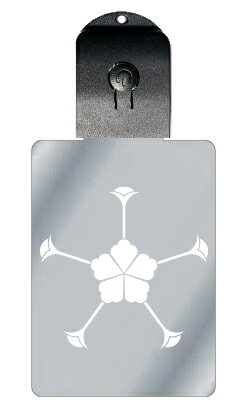光るキーホルダー 家紋シリーズ 三井変わり唐花(みついかわりからはな) 7色に光る 家紋 入り キーホルダー 光る LED 夜 安全 キー USB充電 バッグチャーム LEDライト 夜道 交通安全 防犯 アクリル ストラップ 送料無料