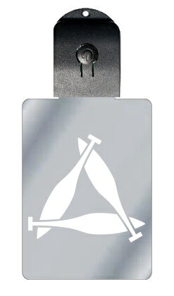 光るキーホルダー 家紋シリーズ 三つ追い重ね櫂(みつおいかさねかい) 7色に光る 家紋 入り キーホルダー 光る LED 夜 安全 キー USB充電 バッグチャ...