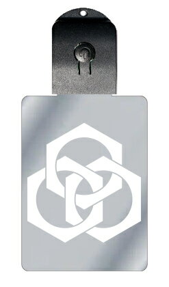 光るキーホルダー 家紋シリーズ 三つ組み合い鉄砲亀甲(みつくみあいてっぽうきっこう) 7色に光る 家紋 入り キーホルダー 光る LED 夜 安全 キー USB...